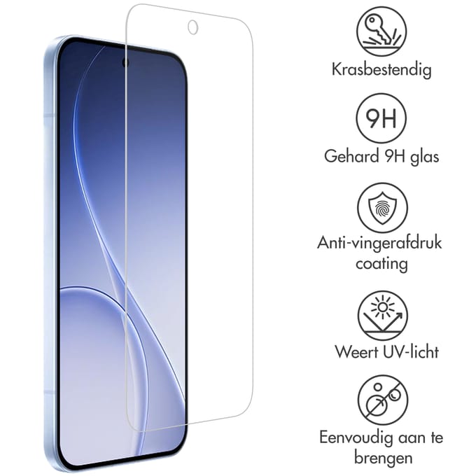 Accezz Screen Protector - Geschikt voor Oppo Reno15 (5G) - Gehard Glas Screenprotector