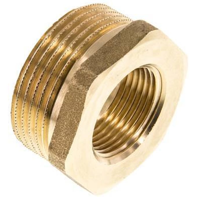 G 3/4'' x G 1 1/4'' F/M Messing Verloopring 16 Bar
