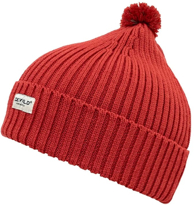 Devold Of Norway Skolma Merino Muts Rood 54 cm Kinderen