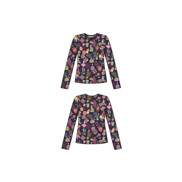 Oilily Tommorrowland l.sl. jersey crew top