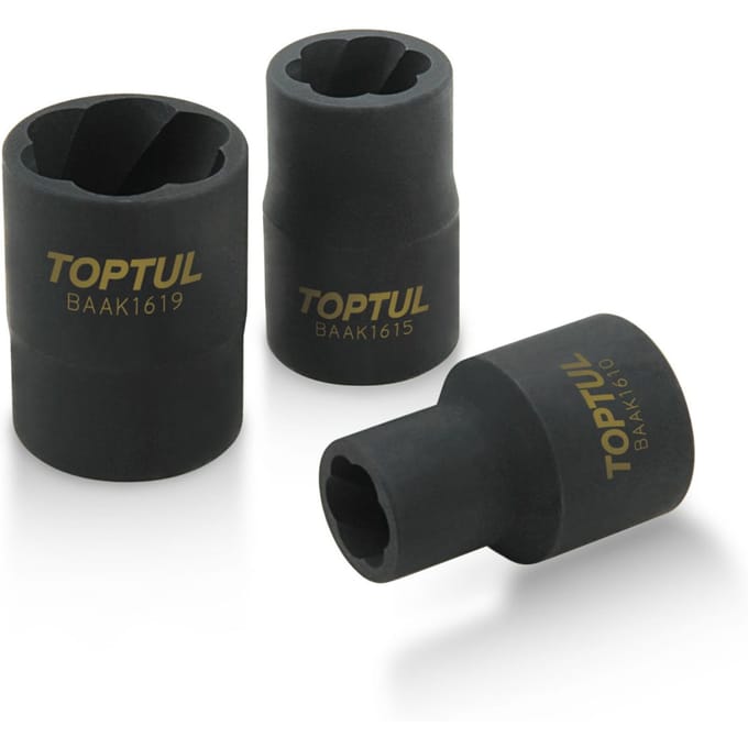 Slagmoerdop TOPTUL 1/2 inch 10 mm voor beschadigde schroeven/moeren