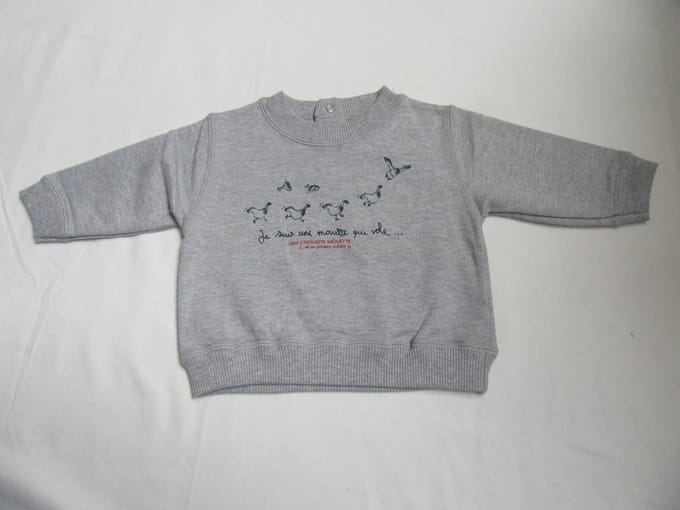petit bateau , jongens , s.shirt , grijst , 6 maand 67