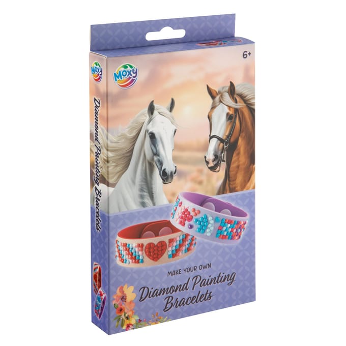 Diamond painting armbanden Horse collection - creatieve set 2 stuks.