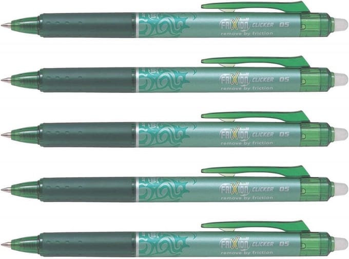 Uitwisbare Rollerball Pen Zwart - Fine 0.25mm Punt - Drukmechanisme