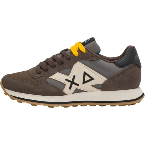 SUN68 Jaki 2.0 Bicolor Sneakers - Heren - Bruin - Maat:40