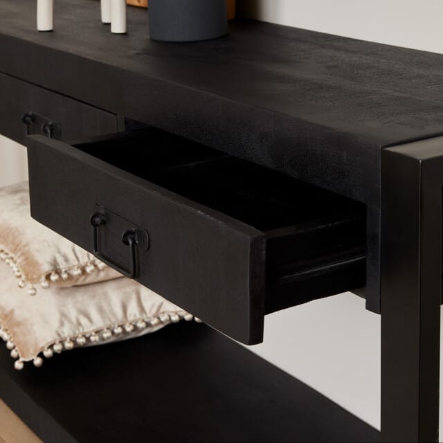 Starfurn - Sidetable Boaz - Zwart - 35x150x76 cm