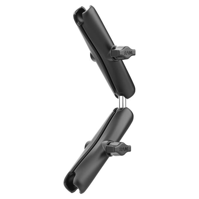 Tweedelige B-klemhouder extra lang met koppeling RAM-B-201C-201CU
