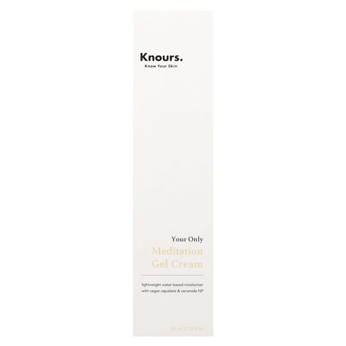 Knours, Your Only Meditation Gel Cream, 2.70 fl oz (50 ml) white