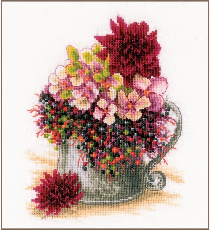 Lanarte - Telpakket kit - Klein roos boeketje - PN-0185110