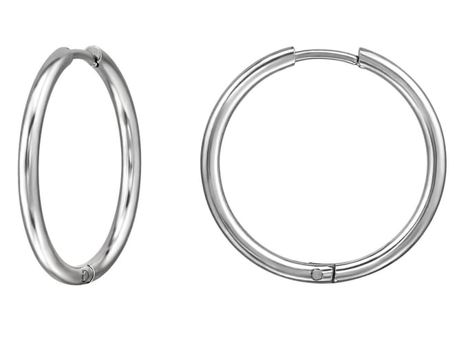 CS Joy - Oorringen 20 mm - Chirurgisch staal - oorbellen - klap scharnier sluiting