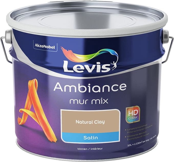 Levis - Ambiance Mur Satin Mix - Natural Clay - Mengverf - 10 L