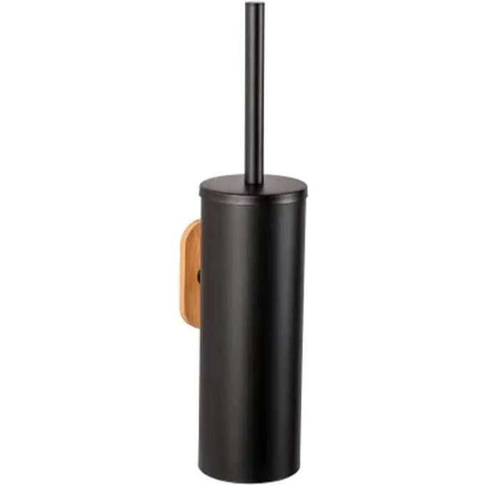 Wenko Wc-borstel Met Houder Orea - Rvs/bamboe - Zwart Mat
