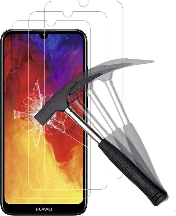 Screenprotector Glas - Tempered Glass Screen Protector Geschikt voor: Huawei Y6S  - 3x