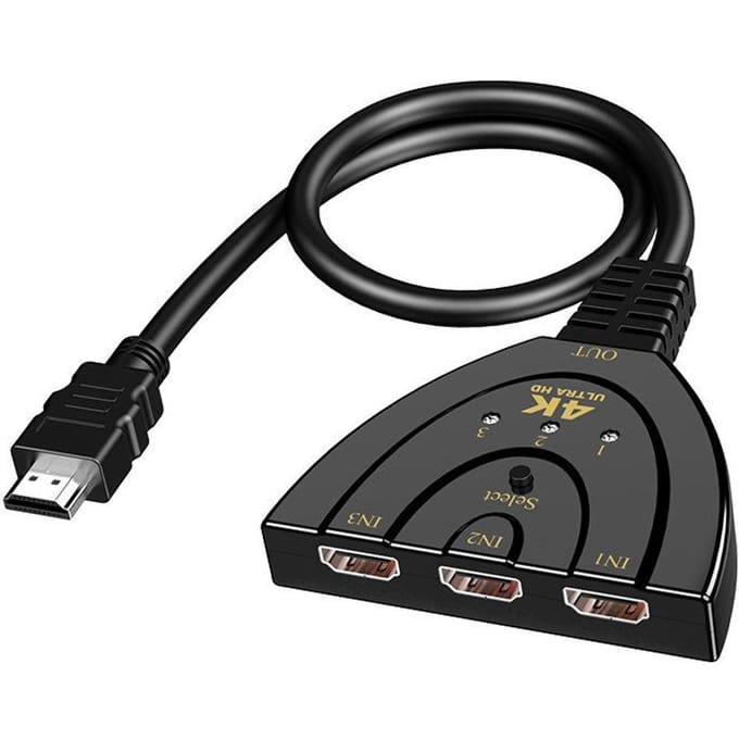 3 Input 1 Out HDMI Switcher Splitter 4K 1080P HDMI-compatibele Switch voor PS4 XBOX DVD HDTV TV Box