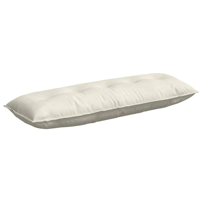 vidaXL - Rugkussen - Crèmekleurig - 140 - x - 50 - x - 19 - cm - Corduroy - stof