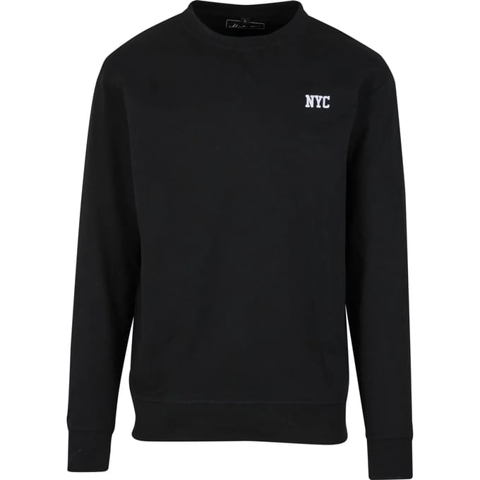 Mister Tee Nyc Wording Emb Light Crew-sweatshirt MT3925