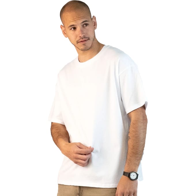 Herenoversized T-shirt met korte mouwen 3900