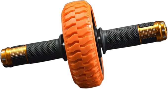 Abdominal Roller - Buikspierroller Trainingswiel - Thuis Trainen - Lichtgewicht en Duurzaam - 1 kg - Geel