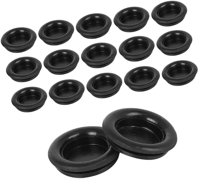 Dailygoods- Kabeldoorvoer 16mm - Rubber - Eenzijdig - Zwart - 60