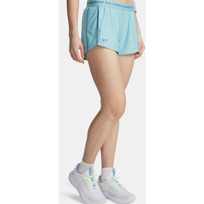 Under Armour Tech Play Up Sportshort dames Blauw XL/42