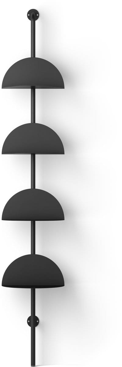SOLIS ADJUSTABLE SHELVES BLACK