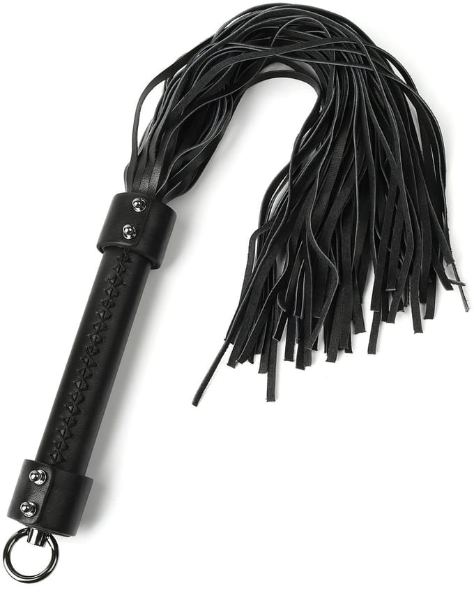 Hidden Desire Zwepen & paddles Leer - Genuine Leather Whip 55cm