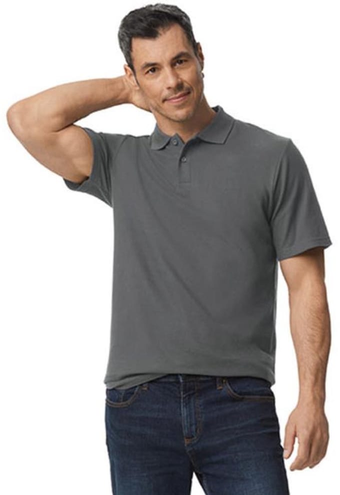 Gildan - Softstyle Piqué Polo - Charcoal (Solid) maat M