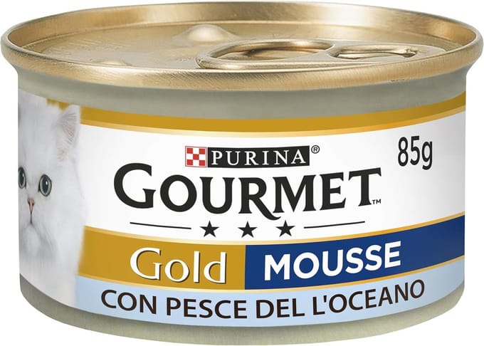 Mousse voor katten met zeevis - 24 blikjes à 85 g