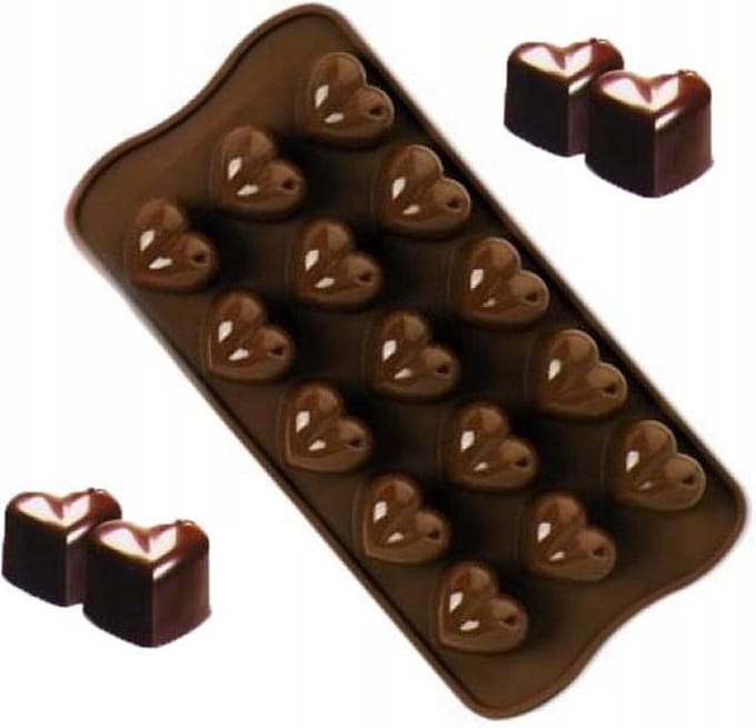 Go Go Gadget - "15~Hartjes~Siliconen~Bakvorm"