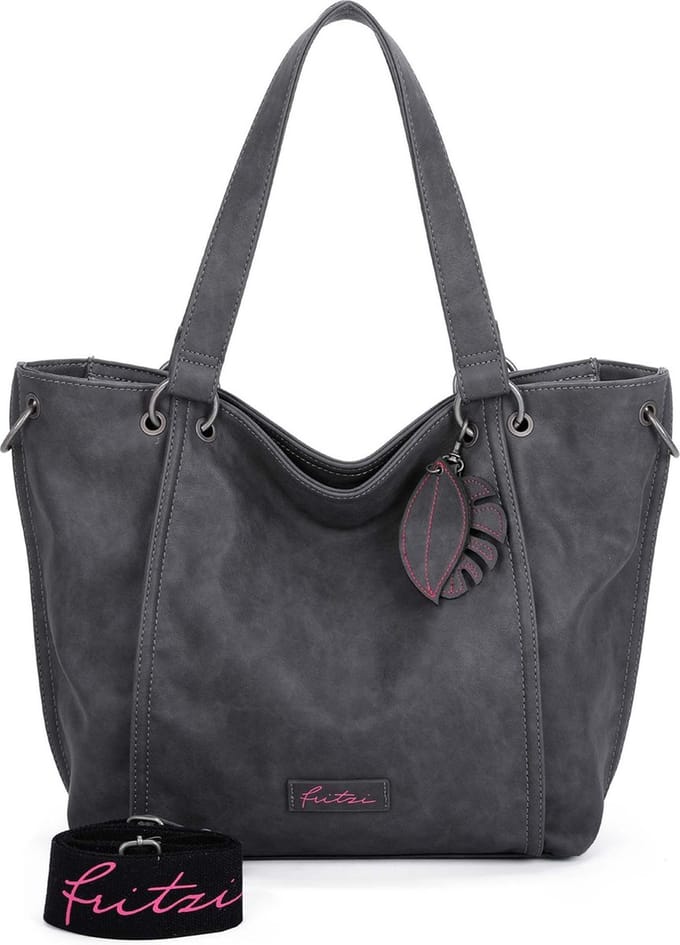 Fritzi aus Preußen Shopper Schoudertas Eco Fritzi02 Anthrazit Antraciet