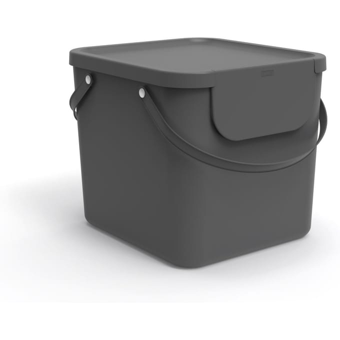 rotho Albula - rubbish bin - 40 L - plastic - antracite