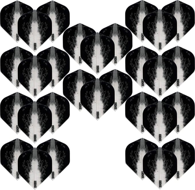Darts Set - High Impact – 10 sets (30 stuks) – dart flights - Clear/Doorzichtig
