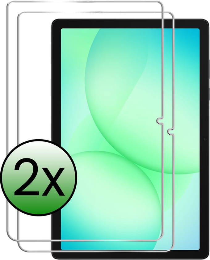 Screenprotector - 2 Stuks Geschikt voor Samsung Galaxy Tab A11 Plus / A9 Plus - Extra Sterk - Beschermglas - Gehard Glas - Tempered Glass - Screen Protector