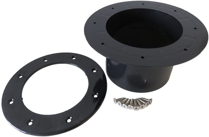 Budget tankdoorvoer Ø110mm zwart rond