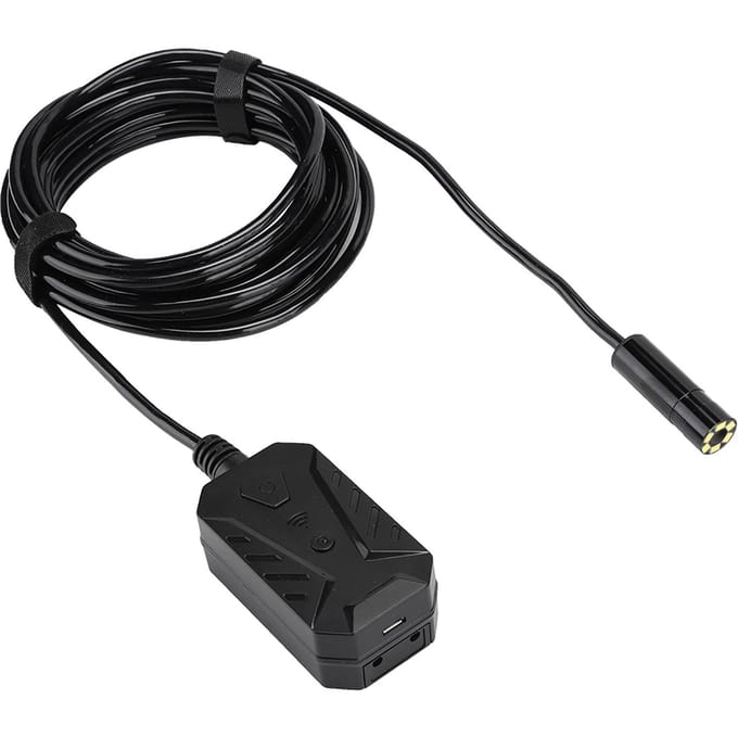 Endoscope pour téléphone portable 5MP WiFi Autofocus Ultra Clair avec objectif étanche pour IOS Android black