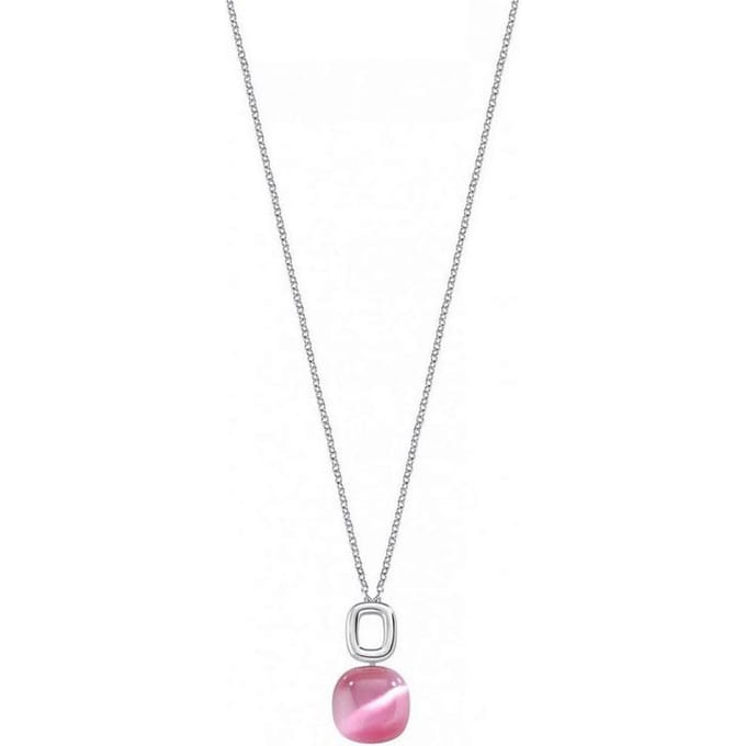 Collier pour femme Morellato Gemma en argent sterling avec pierre œil de chat SAKK23 white