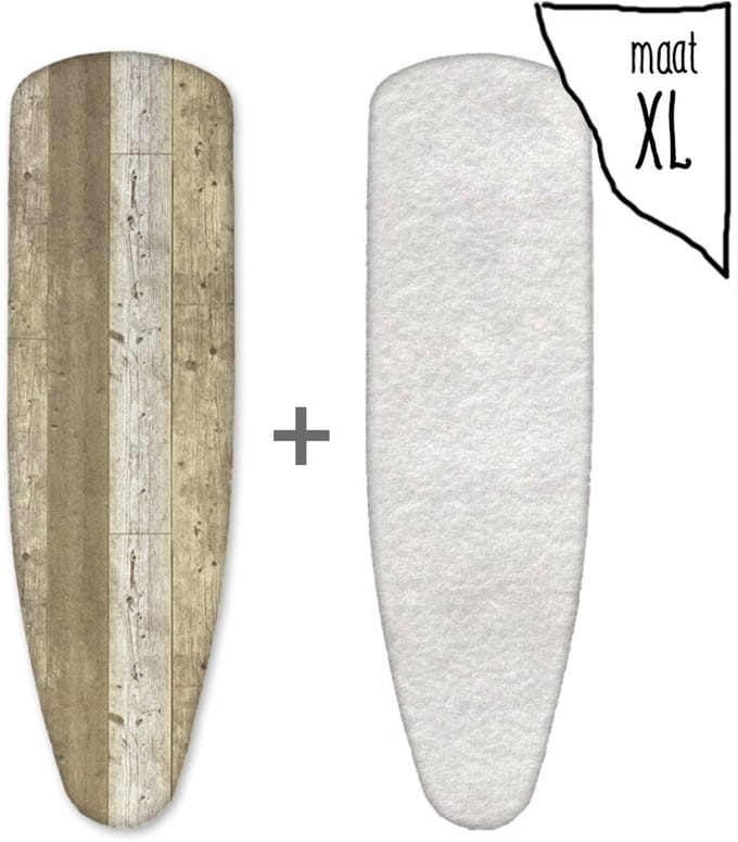 Leuke Strijkhoezen | Strijkhoes met Molton - Oak Woody - maat XL - complete set