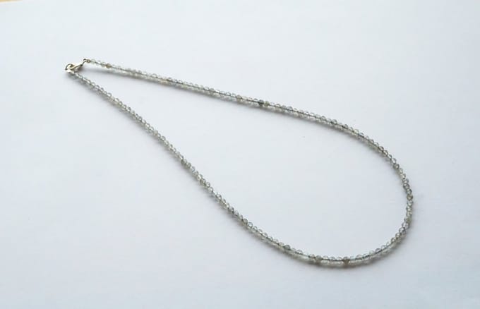 Gefacetteerde Labradoriet collier