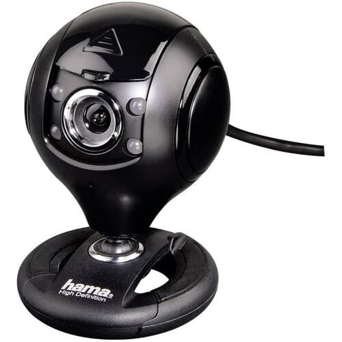 Hama HD-webcam 1280 x 720 Pixel Standvoet, Klemhouder