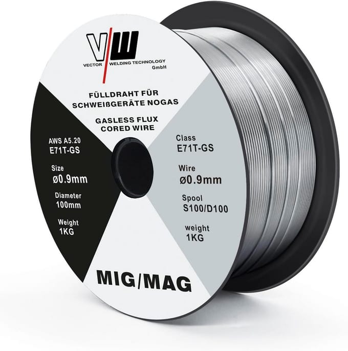 Gasloze Lasdraad 0.9mm E71T-GS 1kg Spoel voor MIG Lassen