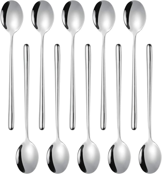 RVS Soeplepels met Lange Handvatten - 10 Stuks (22 cm)