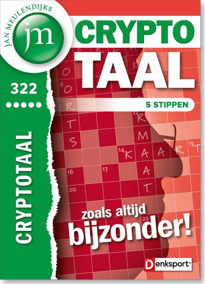 Denksport Puzzelboek Jan Meulendijks - Cryptotaal 5*, editie 322
