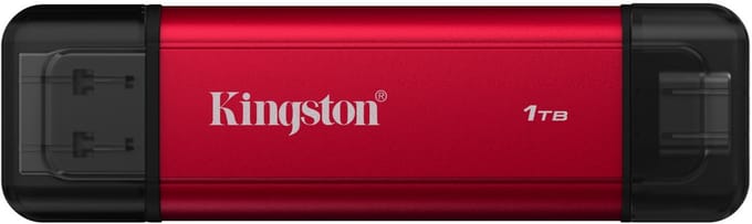 Kingston Technology 1TB Draagbare SSD met Dual USB-A/C, tot 1050MB/s USB 3.2 Gen 2