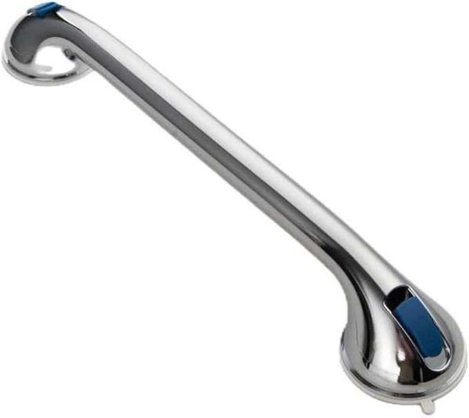 Badkamergreep - Zuignap handgreep - Veilig douchen - Installatie zonder boren - 40 cm - Zilver