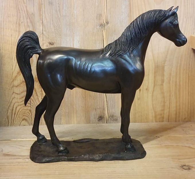 Tuinbeeld - bronzen beeld - Arabisch paard - Bronzartes - 30 cm hoog