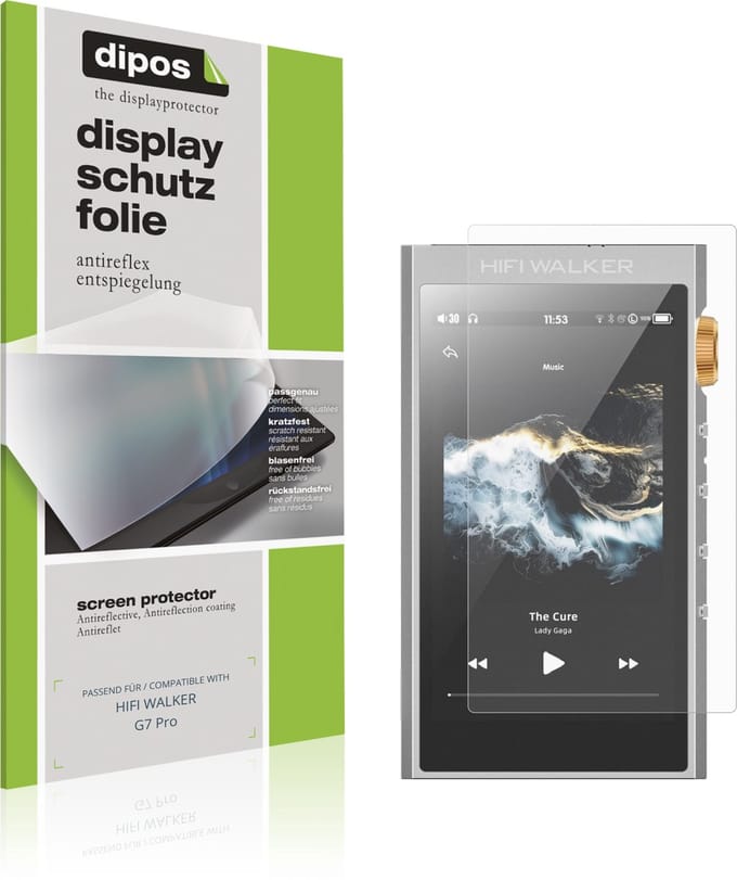 dipos – 4x Matte Beschermfolie geschikt voor HIFI WALKER G7 Pro | Krasbestendige & antireflecterende Screenprotector Ultra-Thin