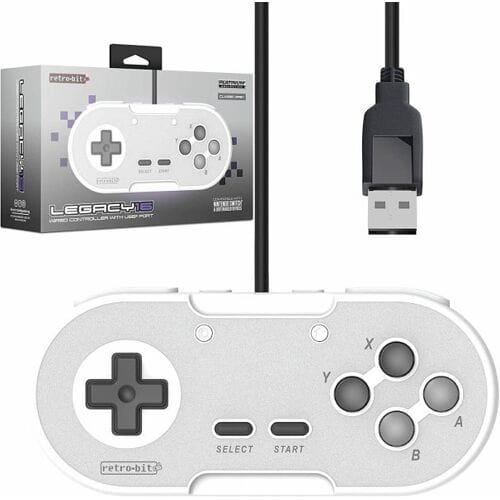 Retro-Bit Legacy16 Platinum Collection Wired Gamepad-Grijs (Diversen) Nieuw