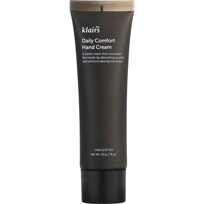Dear, Klairs, Daily Comfort Hand Cream, Unscented, 1.76 oz (50 g) black