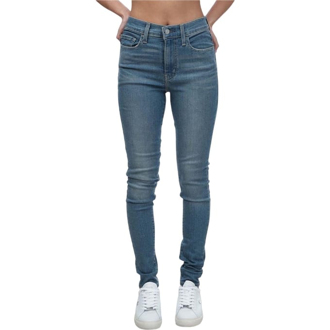 Levis Dames/Dames 720 High Rise Super Jeans (Lichtblauw)