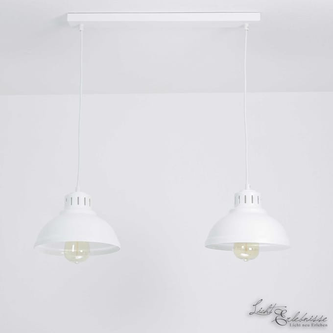 Licht-Erlebnisse - Sven - Hanglamp - E27 - van - Metaal - in - wit
